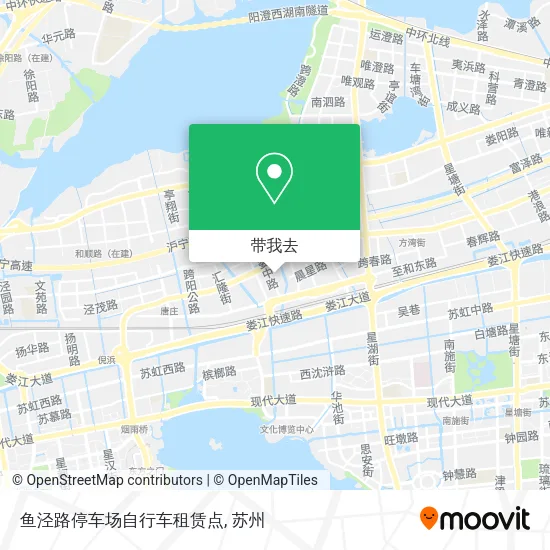 鱼泾路停车场自行车租赁点地图