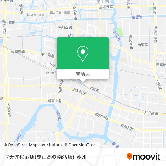 7天连锁酒店(昆山高铁南站店)地图