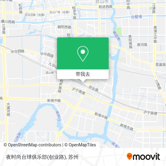 夜时尚台球俱乐部(创业路)地图