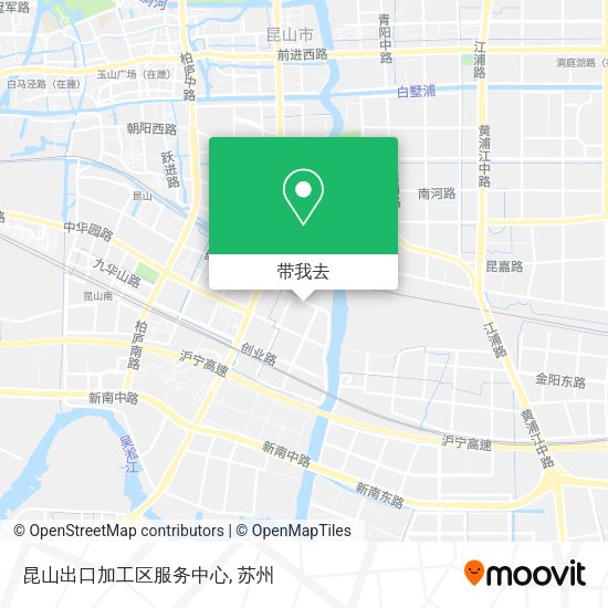 昆山出口加工区服务中心地图