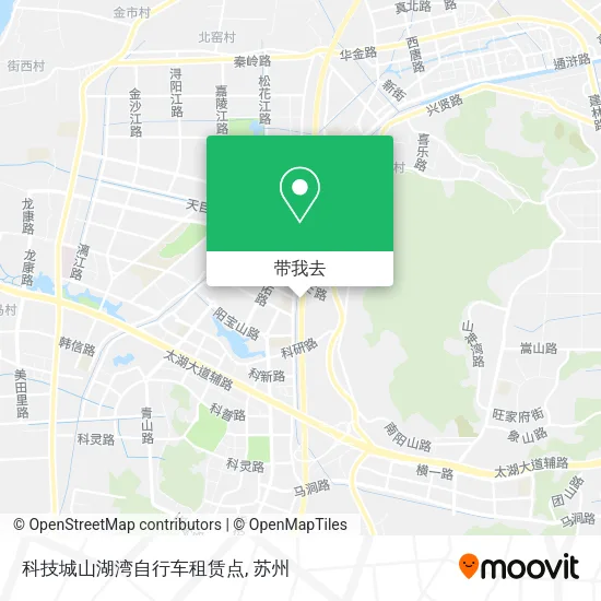 科技城山湖湾自行车租赁点地图