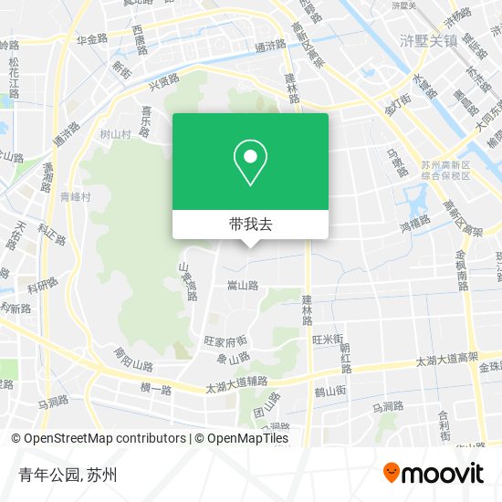 青年公园地图