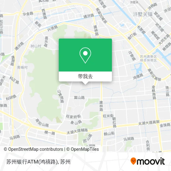 苏州银行ATM(鸿禧路)地图
