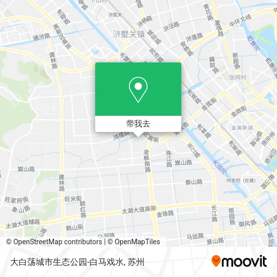 大白荡城市生态公园-白马戏水地图