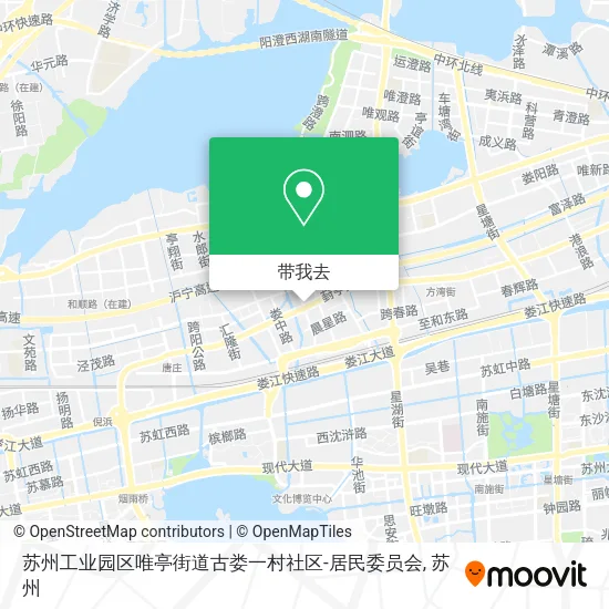 苏州工业园区唯亭街道古娄一村社区-居民委员会地图