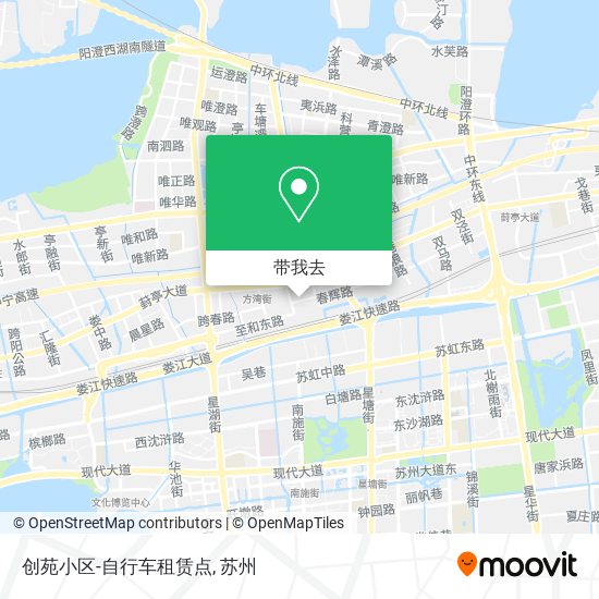 创苑小区-自行车租赁点地图