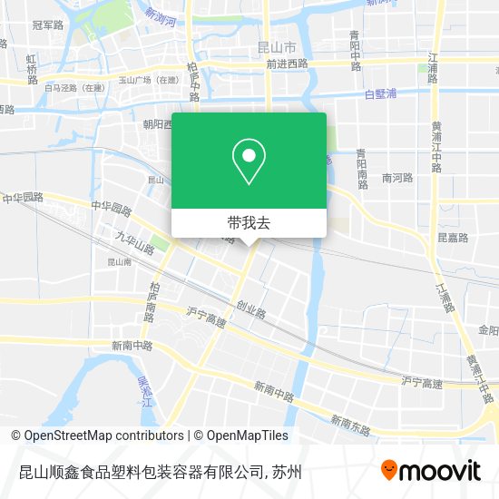 昆山顺鑫食品塑料包装容器有限公司地图