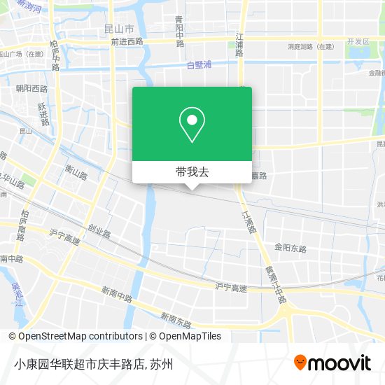 小康园华联超市庆丰路店地图