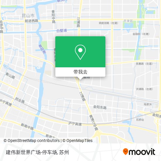 建伟新世界广场-停车场地图