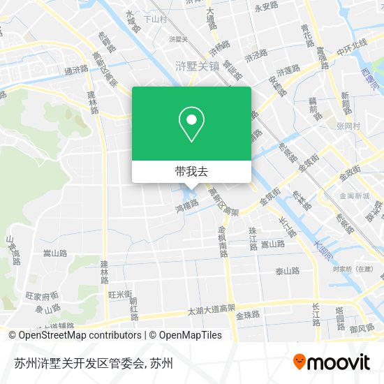苏州浒墅关开发区管委会地图