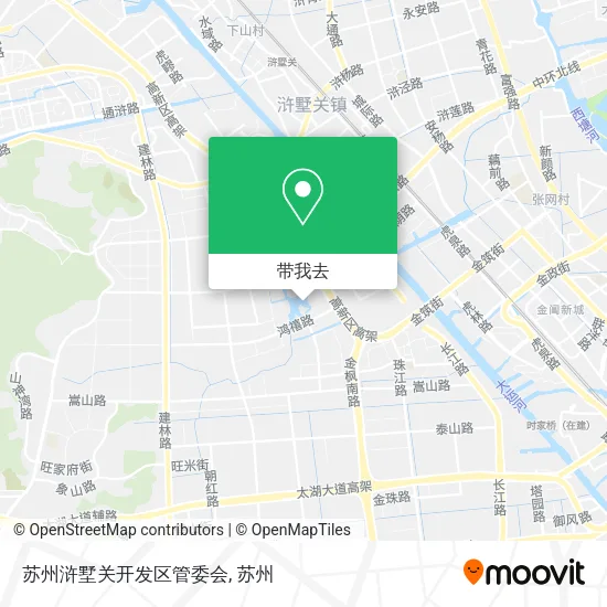 苏州浒墅关开发区管委会地图