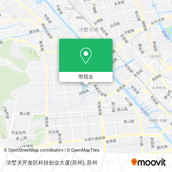 浒墅关开发区科技创业大厦(苏州)地图