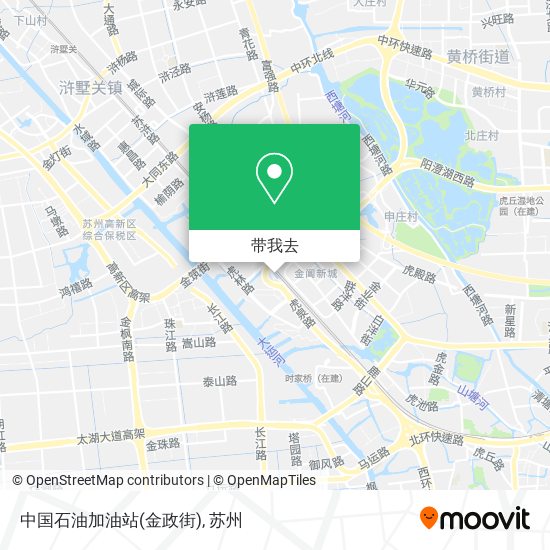 中国石油加油站(金政街)地图