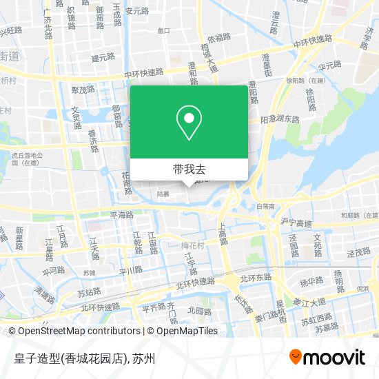 皇子造型(香城花园店)地图