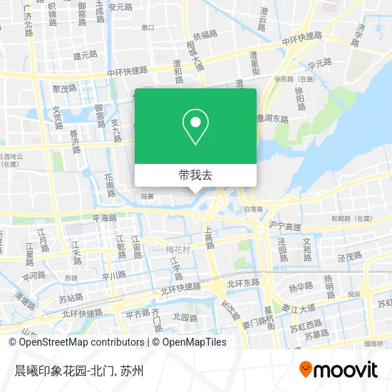 晨曦印象花园-北门地图