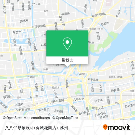 八八伴形象设计(香城花园店)地图