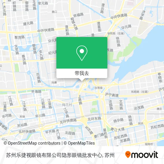 苏州乐捷视眼镜有限公司隐形眼镜批发中心地图