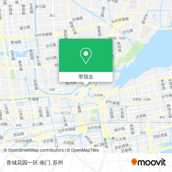 香城花园一区-南门地图
