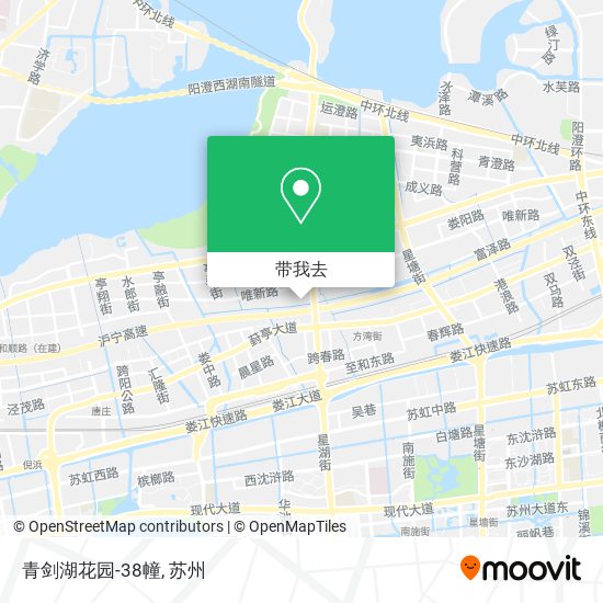 青剑湖花园-38幢地图
