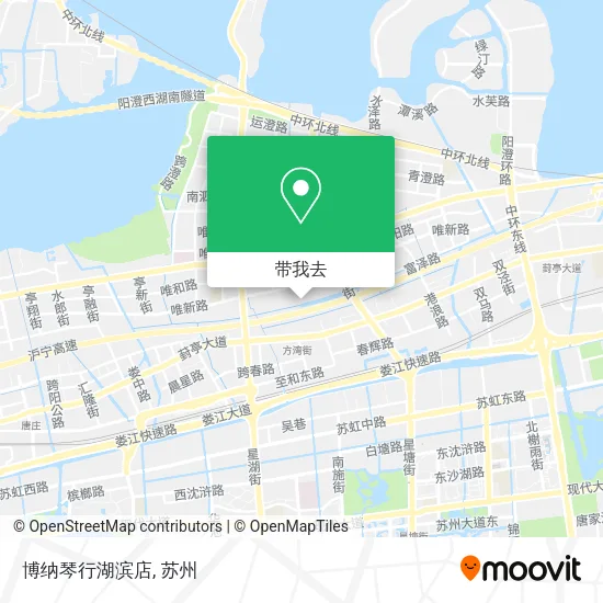 博纳琴行湖滨店地图