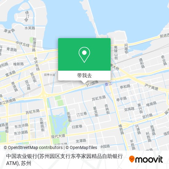 中国农业银行(苏州园区支行东亭家园精品自助银行ATM)地图