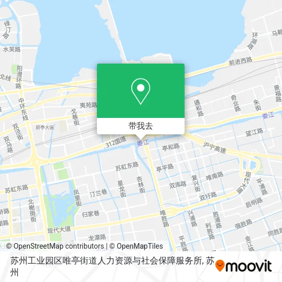 苏州工业园区唯亭街道人力资源与社会保障服务所地图