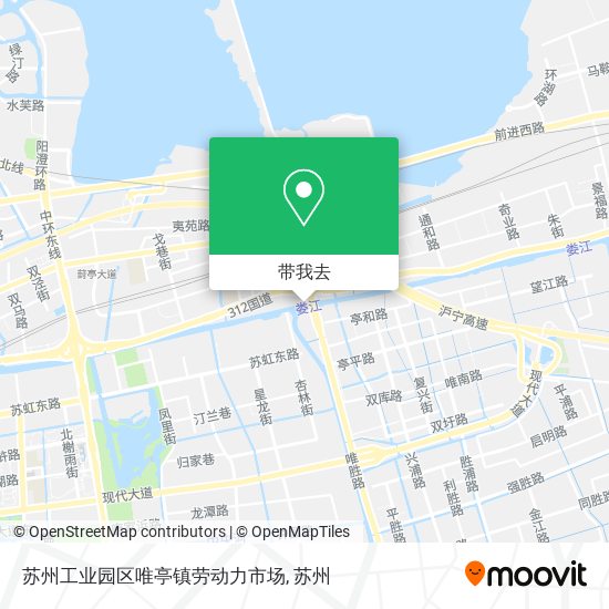 苏州工业园区唯亭镇劳动力市场地图