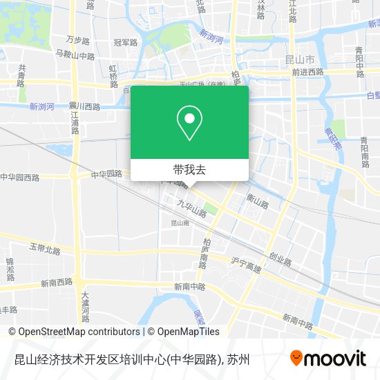 昆山经济技术开发区培训中心(中华园路)地图