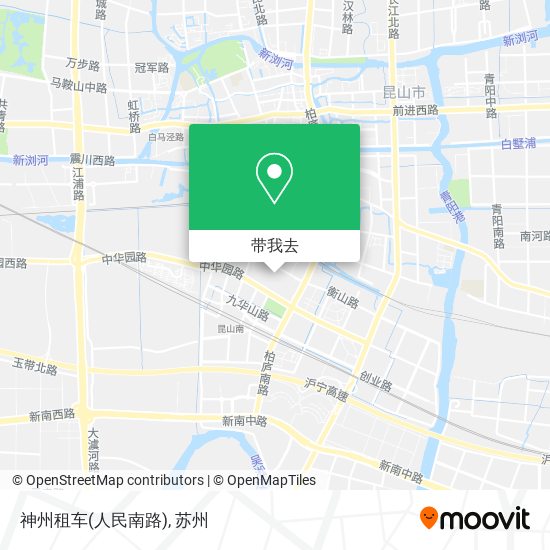 神州租车(人民南路)地图