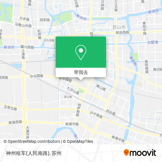 神州租车(人民南路)地图
