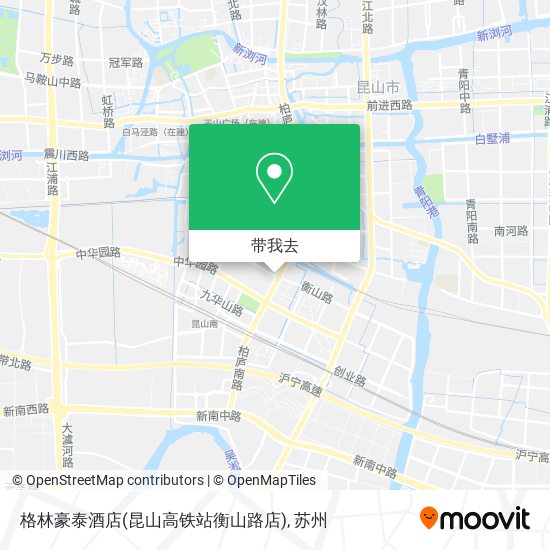 格林豪泰酒店(昆山高铁站衡山路店)地图