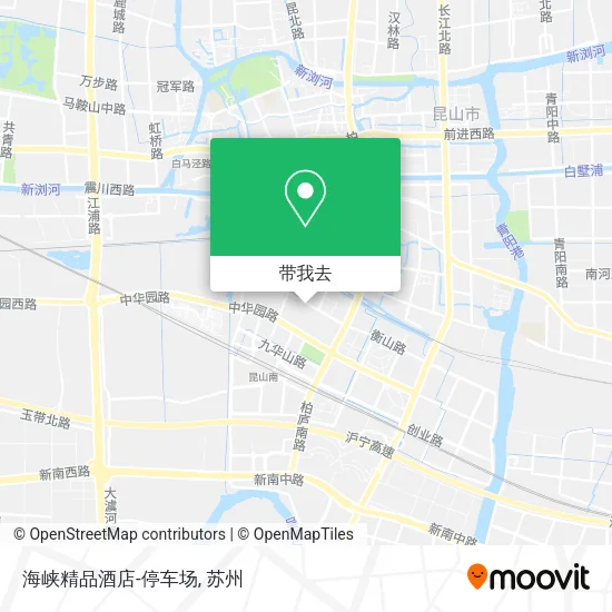 海峡精品酒店-停车场地图