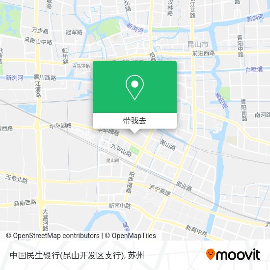 中国民生银行(昆山开发区支行)地图