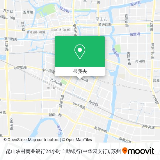 昆山农村商业银行24小时自助银行(中华园支行)地图