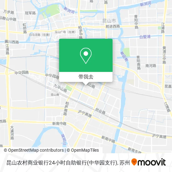 昆山农村商业银行24小时自助银行(中华园支行)地图