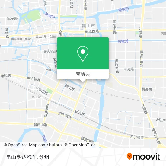 昆山亨达汽车地图