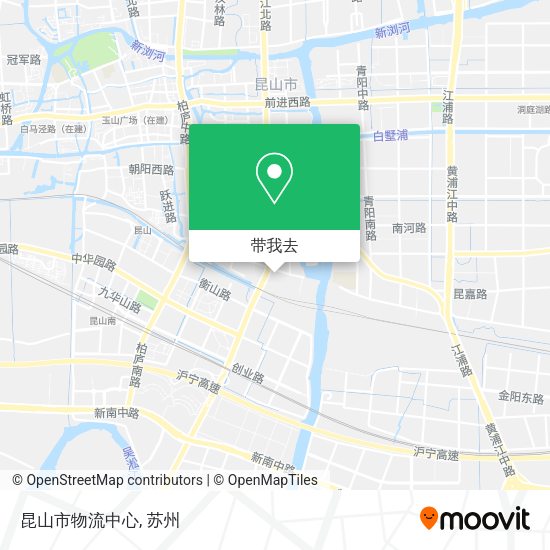 昆山市物流中心地图