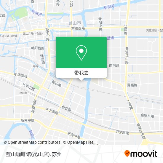 蓝山咖啡馆(昆山店)地图
