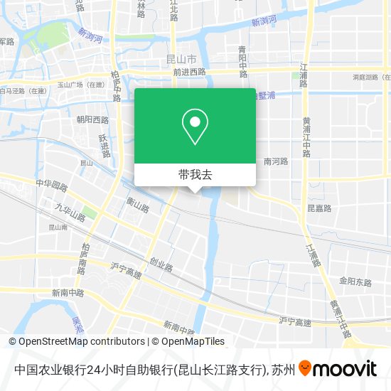 中国农业银行24小时自助银行(昆山长江路支行)地图