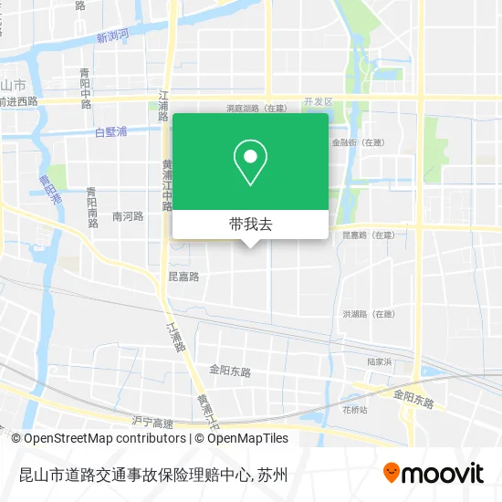 昆山市道路交通事故保险理赔中心地图
