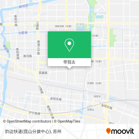 韵达快递(昆山分拨中心)地图