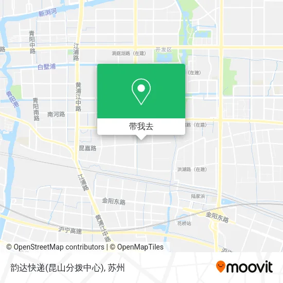 韵达快递(昆山分拨中心)地图