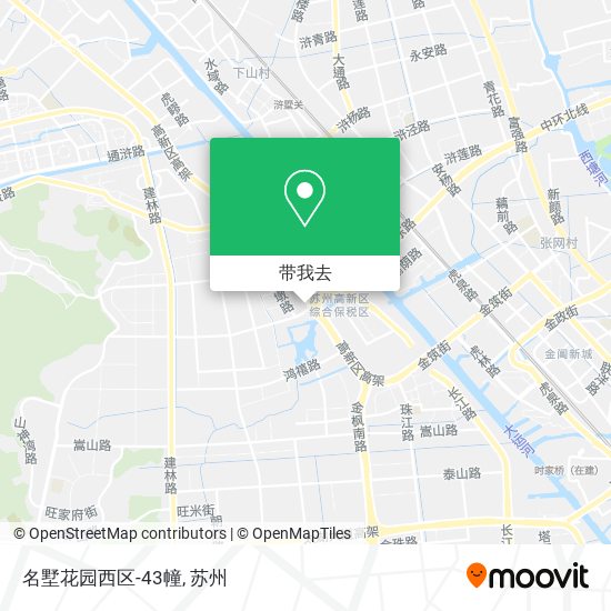 名墅花园西区-43幢地图