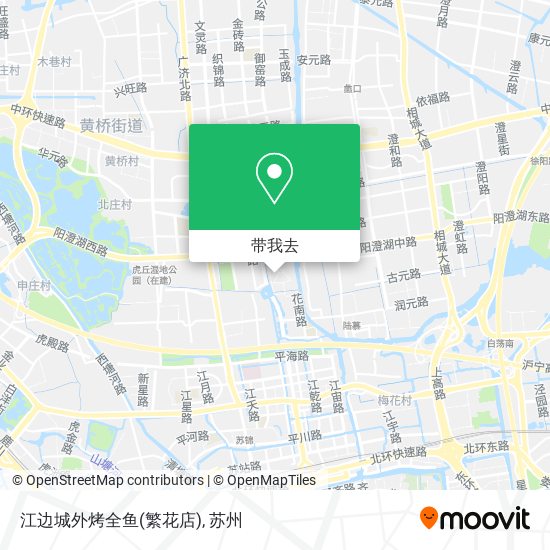 江边城外烤全鱼(繁花店)地图