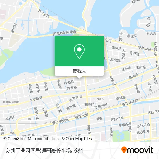苏州工业园区星湖医院-停车场地图