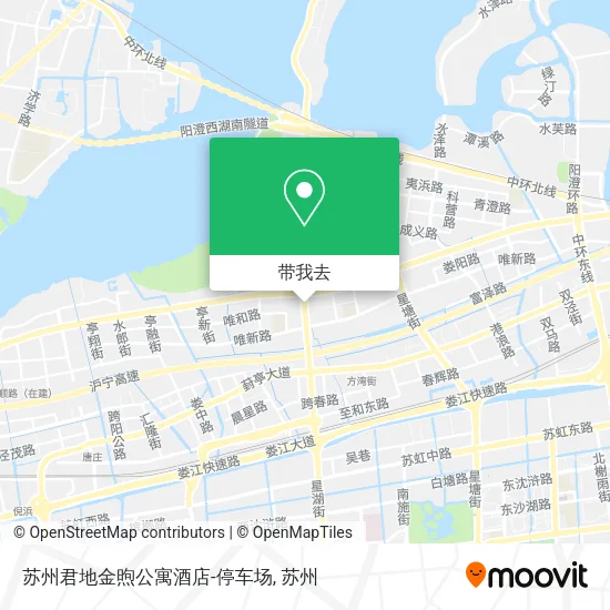 苏州君地金煦公寓酒店-停车场地图