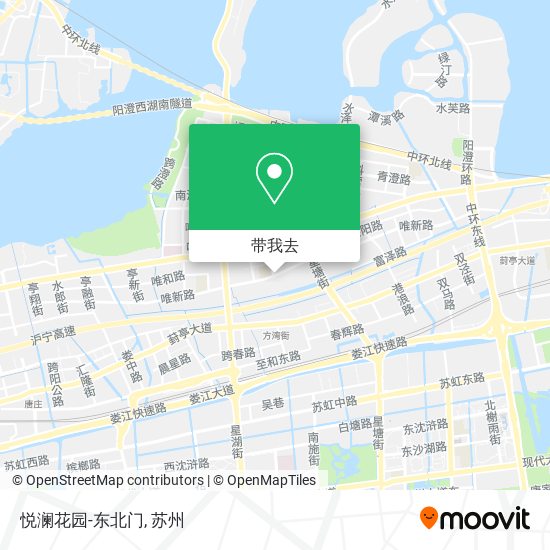 悦澜花园-东北门地图