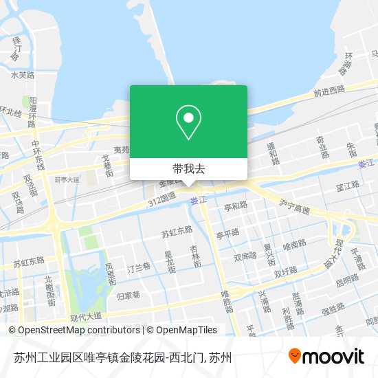 苏州工业园区唯亭镇金陵花园-西北门地图