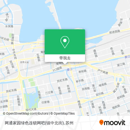 网通家园绿色连锁网吧(镇中北街)地图