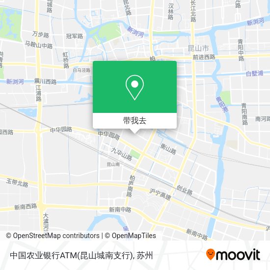 中国农业银行ATM(昆山城南支行)地图